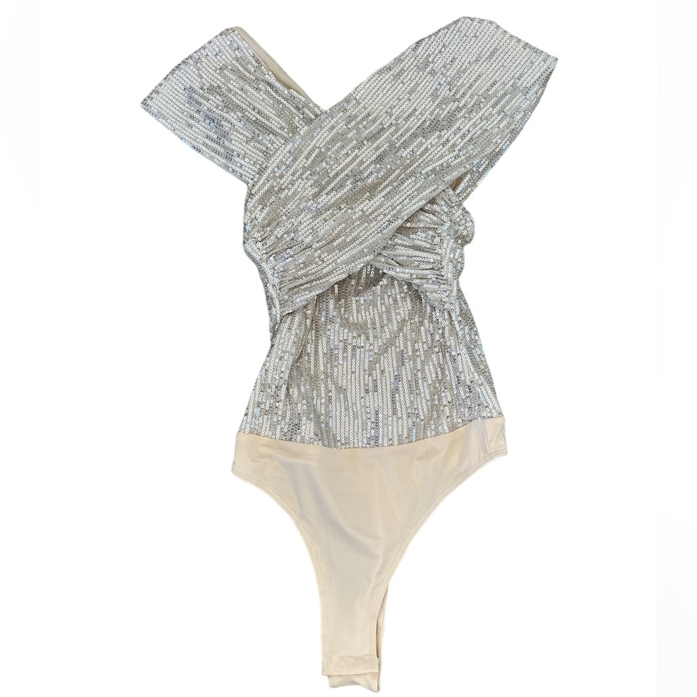 Skylar Rose off the shoulder sequin bodysuit. Never worn - size XS NWT